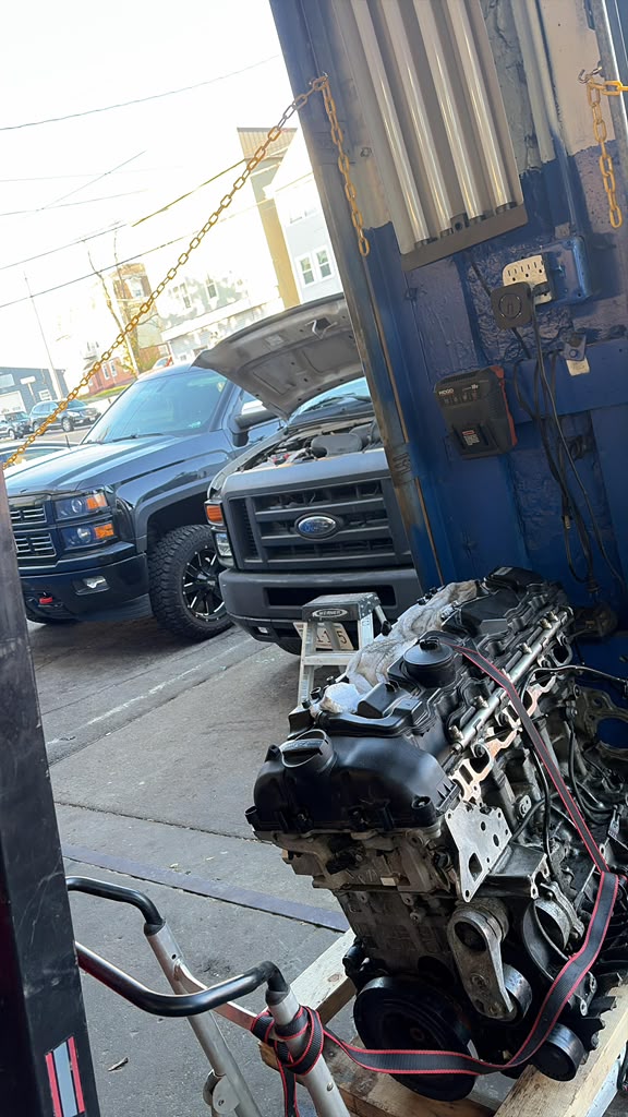 Engine removed and ready for a full rebuild in our shop